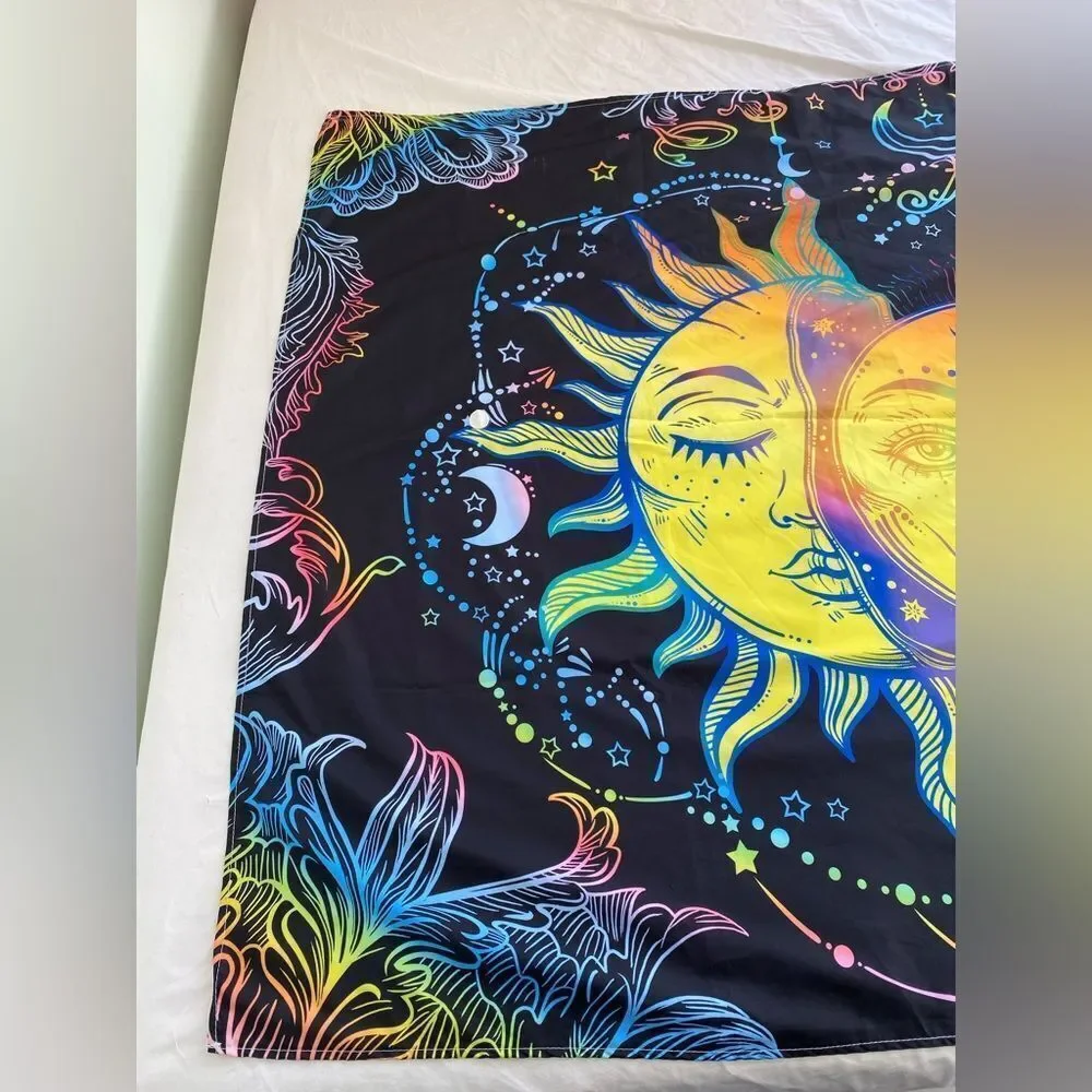 Astrological/ Whimsy Goth Moon and Sun Poster